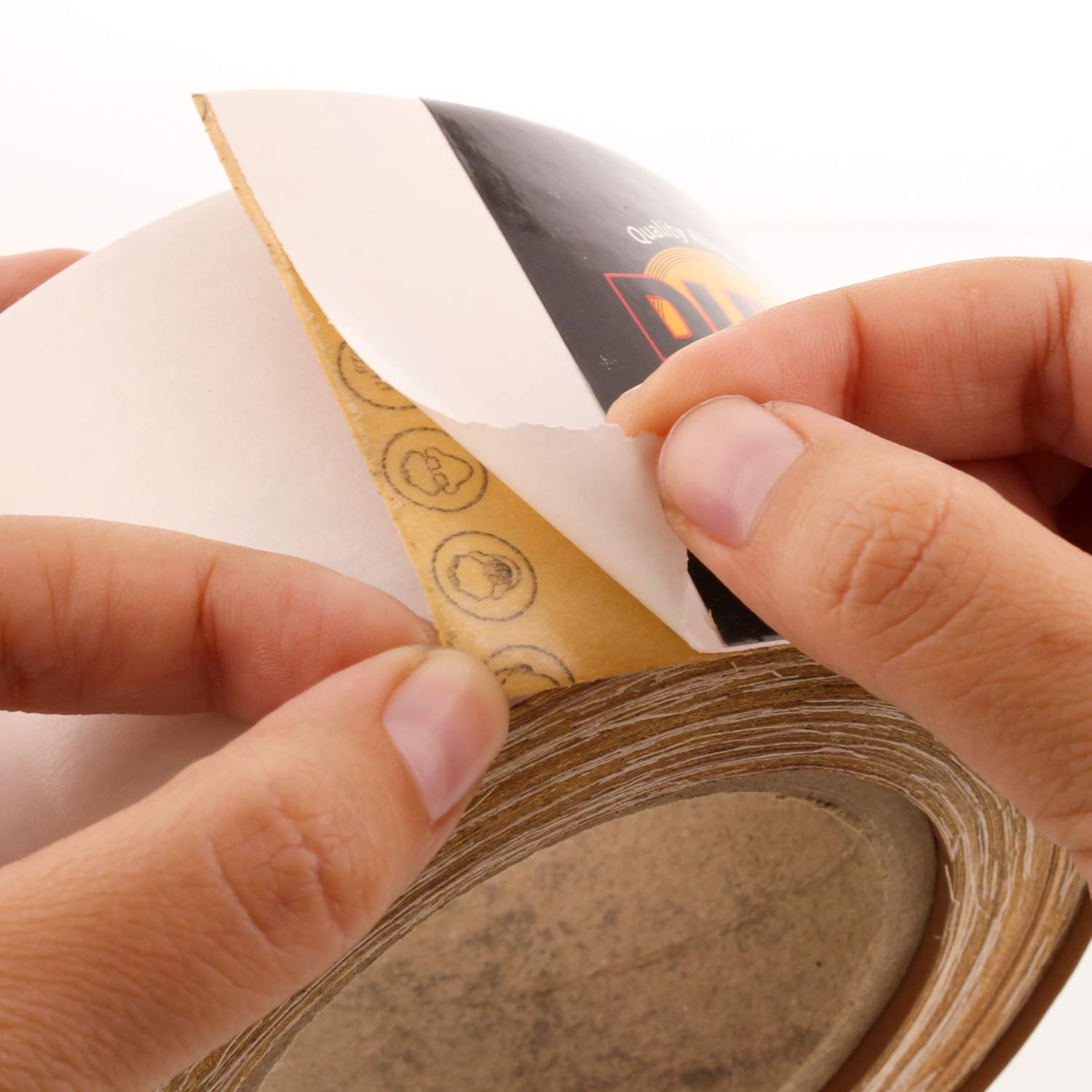 Dura-Gold adhesive-backed sandpaper suited for versatile woodworking and metalworking tasks.