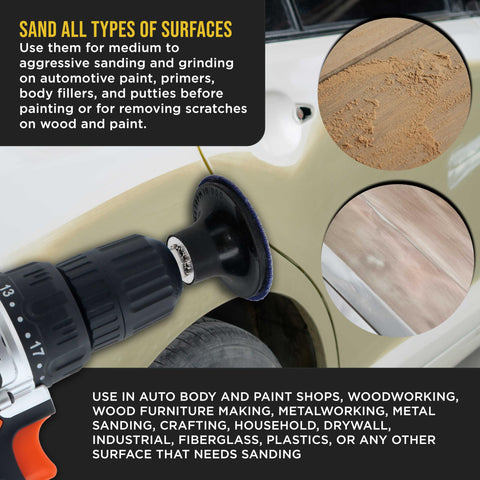 Dura-Gold backing pad set provides stable grinding