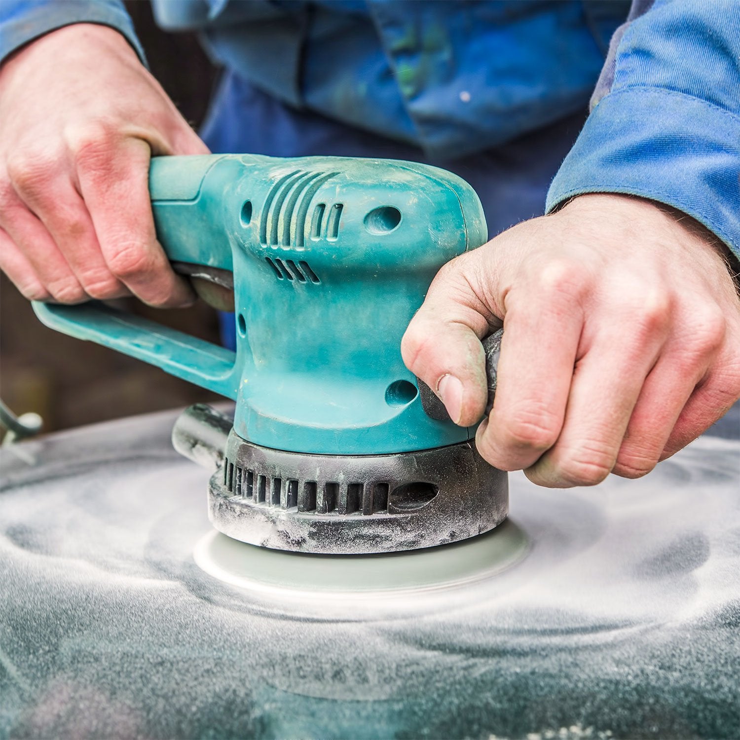 Dura-Gold discs compatible with major sanders like DeWalt, Makita, and Bosch.