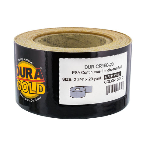 Dura-Gold PSA adhesive backing enables quick attachment to air file sanders.