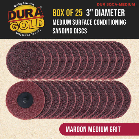 Dura-Gold R-Type quick-change attachment enables quick swaps during busy auto body prep.