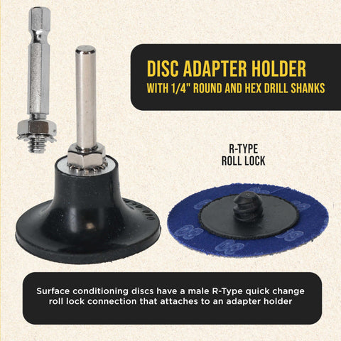 Dura-Gold roll-lock adapter enables quick-change setup