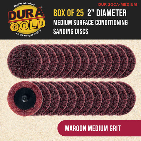 Dura-Gold RT quick-change attachment enables fast tool-free disc swaps.