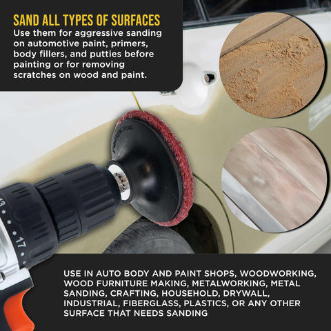 Dura-Gold rust and paint removal potential with durable abrasive action.