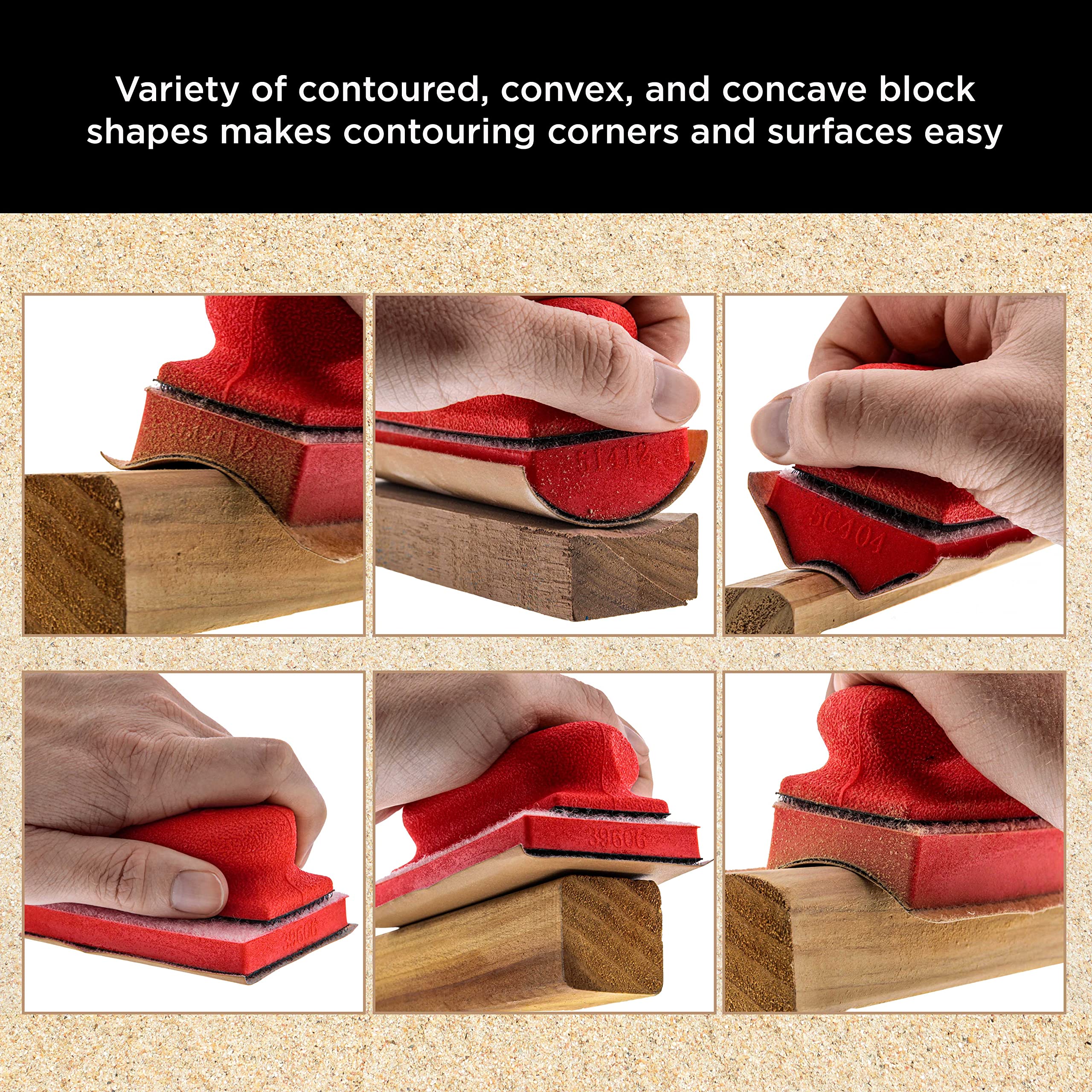 Dura-Gold varied surface sanding supports multiple materials and profiles.