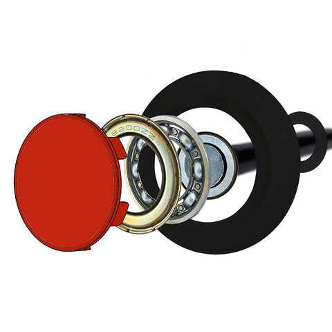 DURA-LIFT Titan nylon roller with quiet wheel for calmer garages