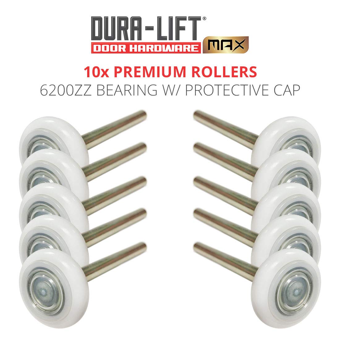 DURA-LIFT Ultra-Life Max 2in roller lubrication groove enabling longer, smoother operation.