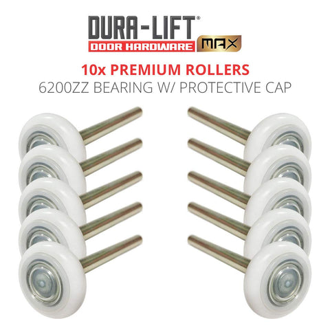DURA-LIFT Ultra-Life Max 2in roller lubrication groove enabling longer, smoother operation.