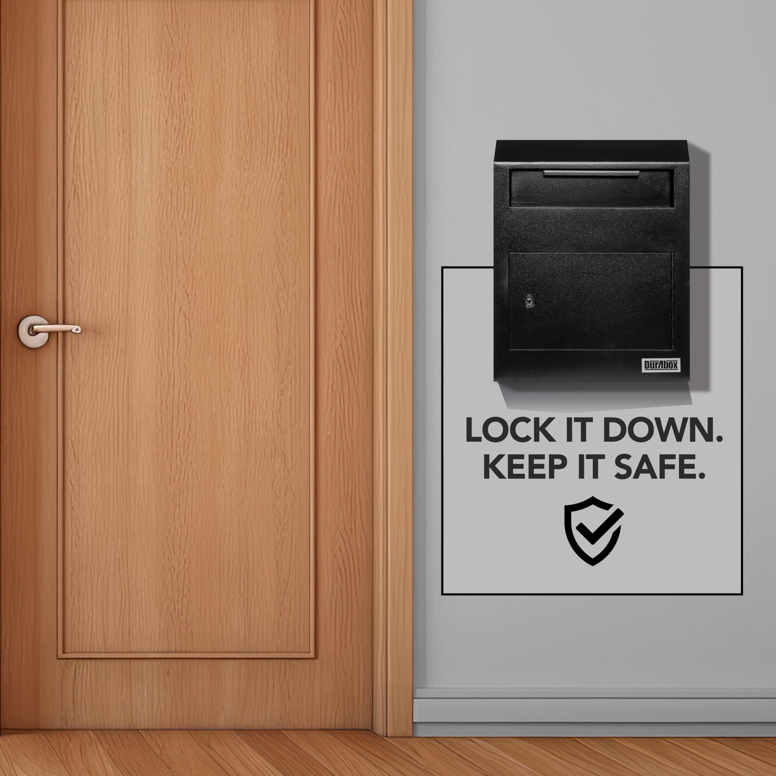 Durabox drop box reinforced door emphasizes durability and tamper resistance