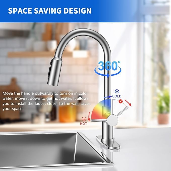 Duracet 28.5-inch total cleaning range with rotatable nozzle for thorough rinsing