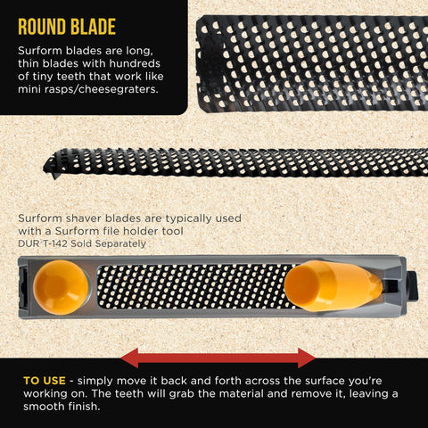 Dura-Gold auto body blade set for dent repair and surface shaping