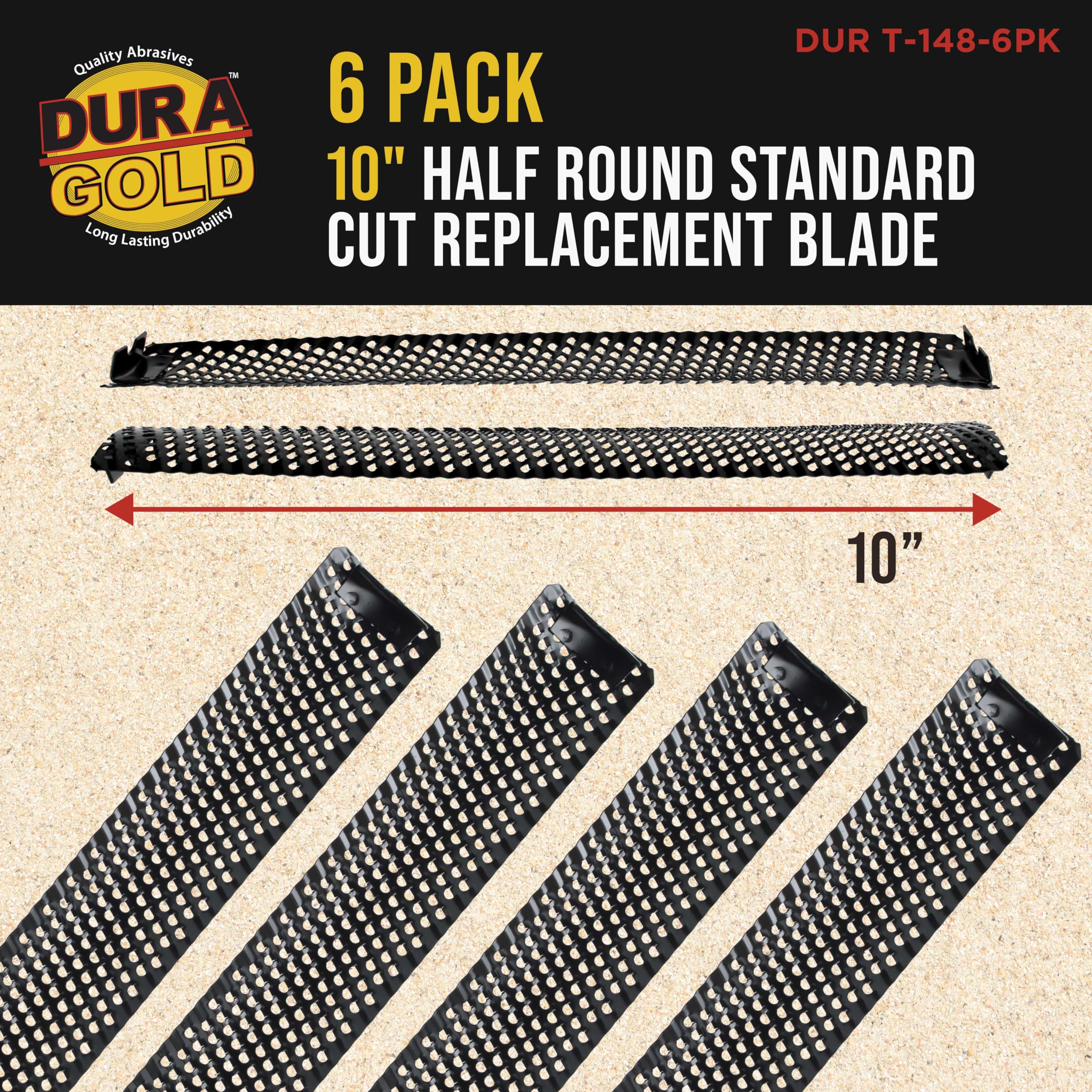 Dura-Gold Surform shaver blades pack six for material removal and smoothing