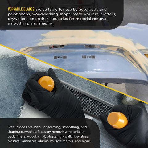Dura-Gold wood and fiberglass smoothing blade for quick material removal
