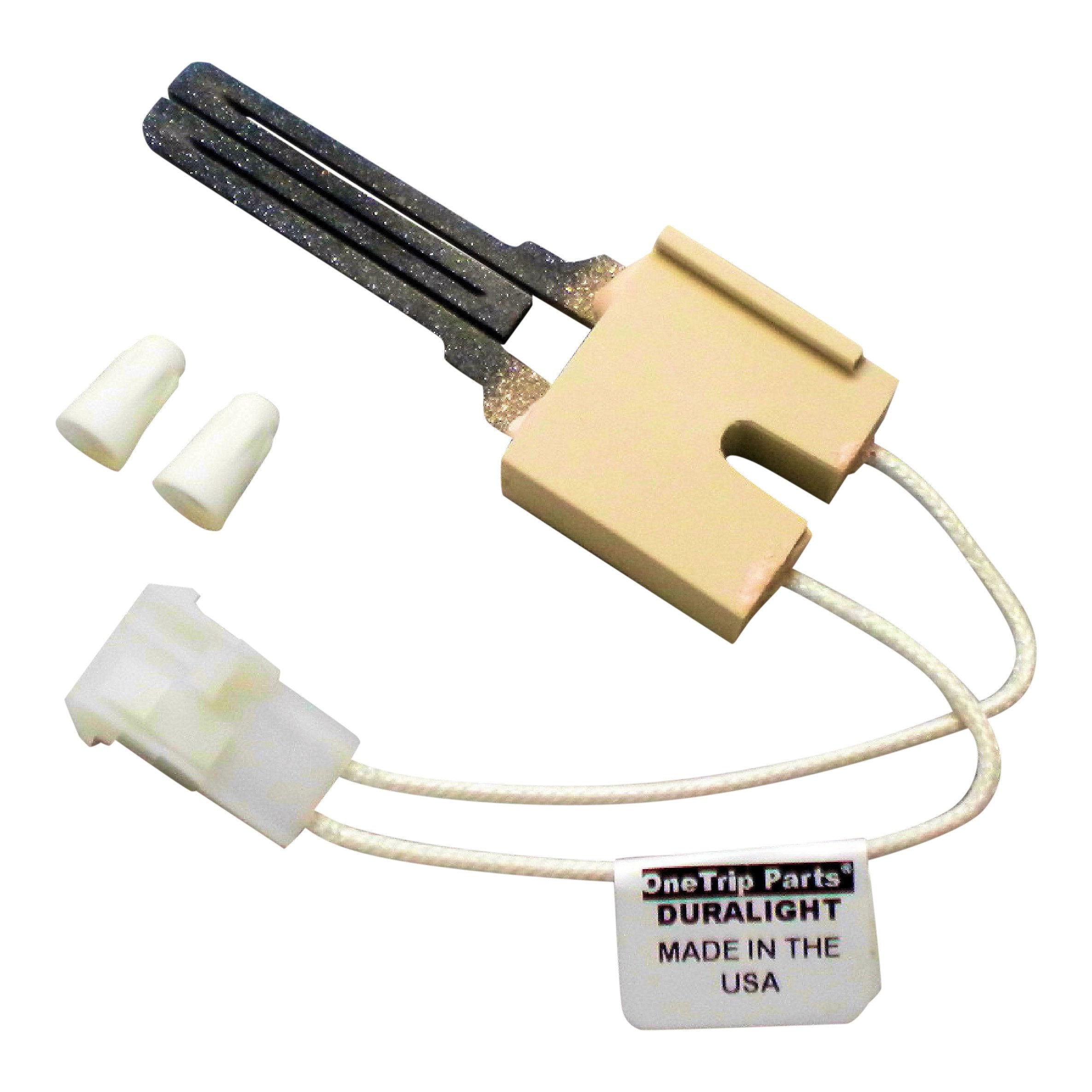 DURALIGHT furnace hot surface ignitor front view for York-Evcon systems, reliable ignition.