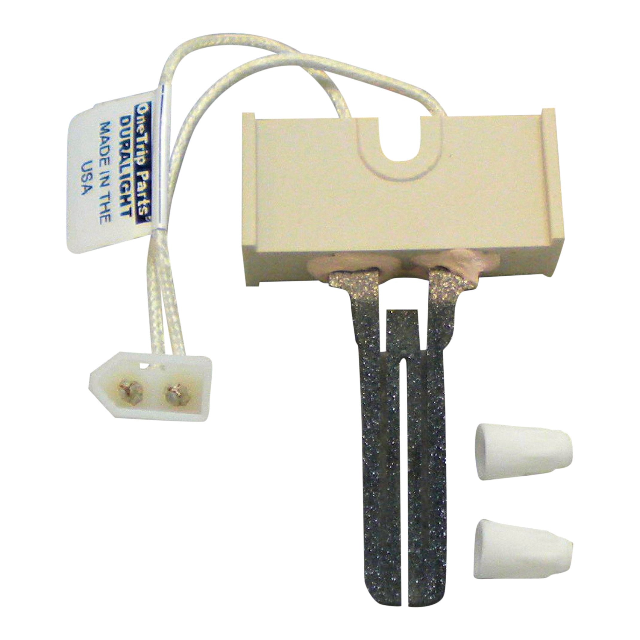 DURALIGHT LH33ZS004 ignitor packaging including two hi-temp ceramic wire nuts for easy installation.