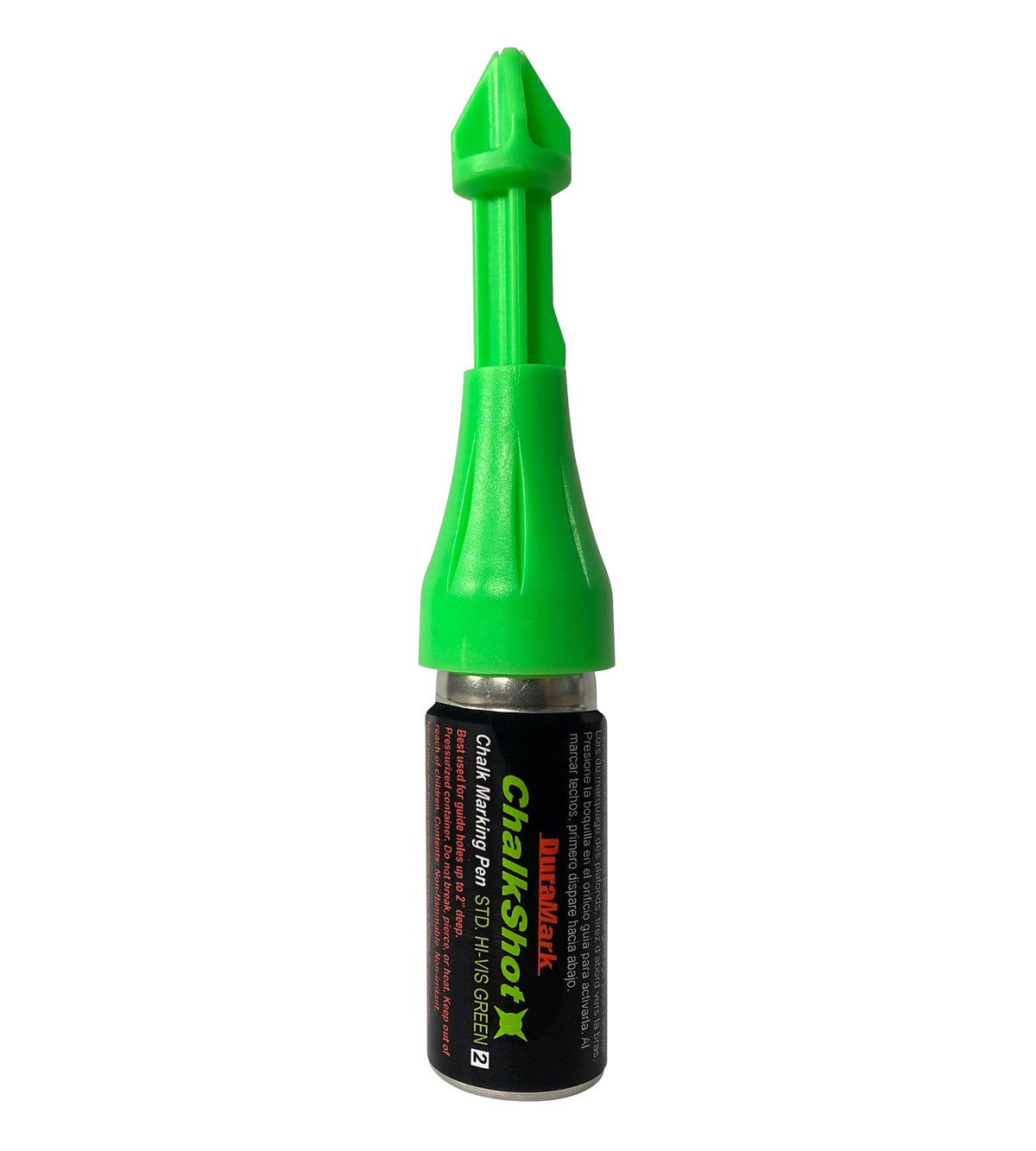 Duramark ChalkShot marking solution on tough surfaces with high visibility pigment