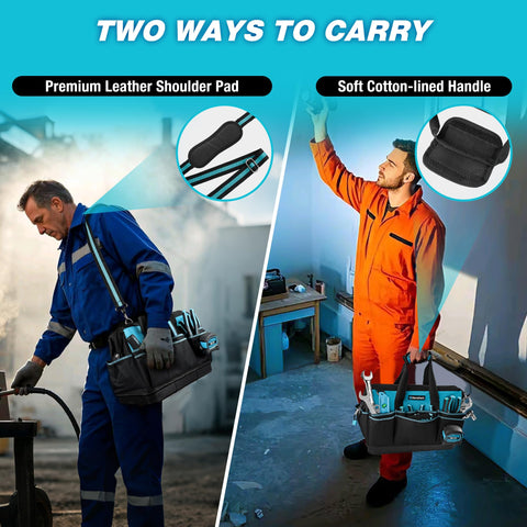DURATECH tool bag in a professional setting with multiple tools.