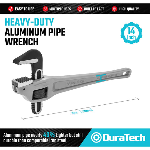DURATECH offset wrench handle grip shows ergonomic design for comfortable one-handed use.