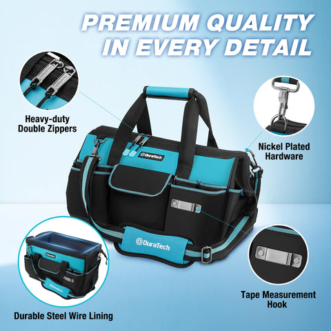 DURATECH spacious interior with 6 internal compartments for organization.