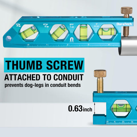 DURATECH 2-5in torpedo level with dual magnets for portable use.