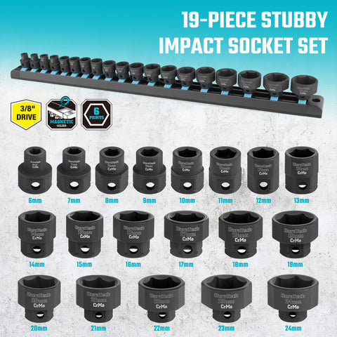 DURATECH low-profile stubby design fits crowded engine bays and recessed bolts