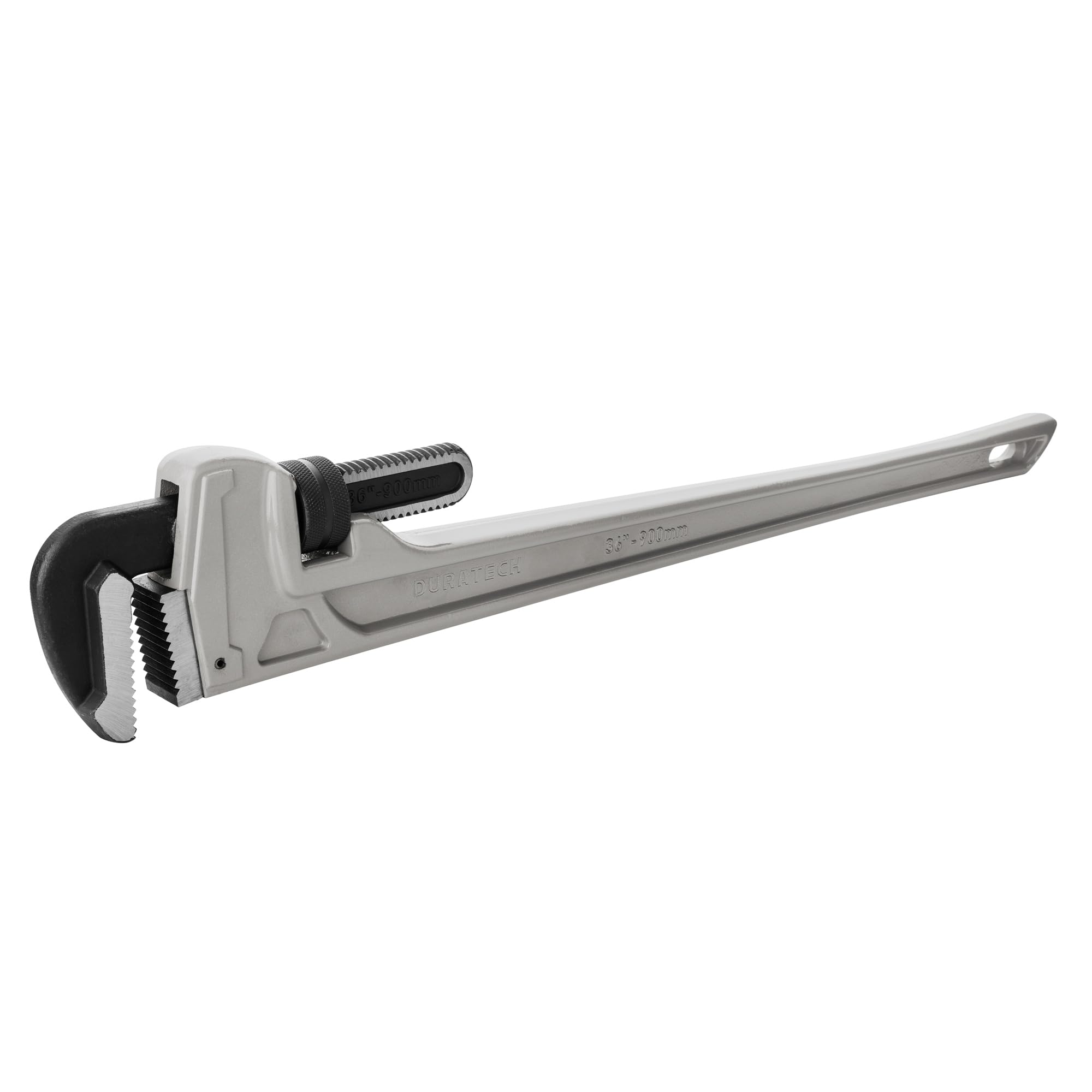 DURATECH 36 inch aluminum pipe wrench with adjustable jaw for quick gripping