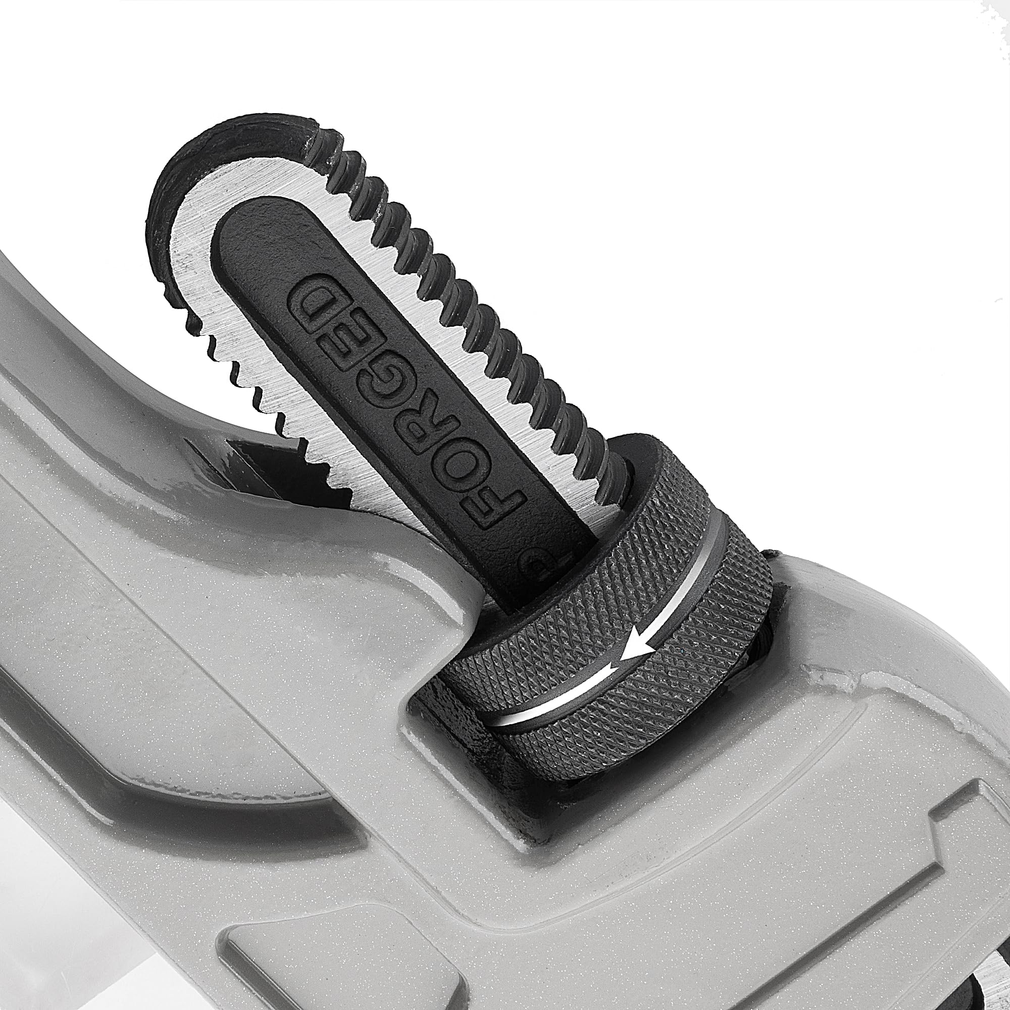 DURATECH 36 inch aluminum pipe wrench with replaceable hook jaw and spring assembly