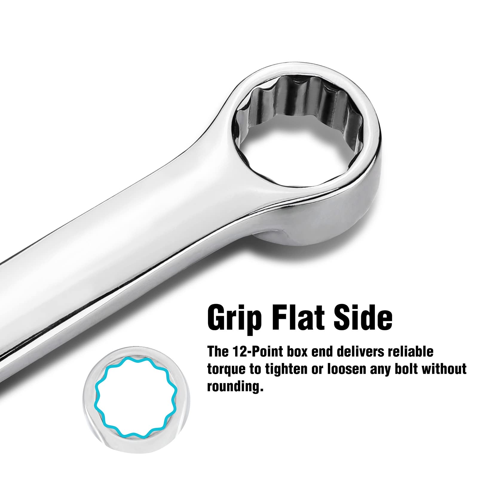 DURATECH 5-degree swing arc minimizes repositioning during fasteners.