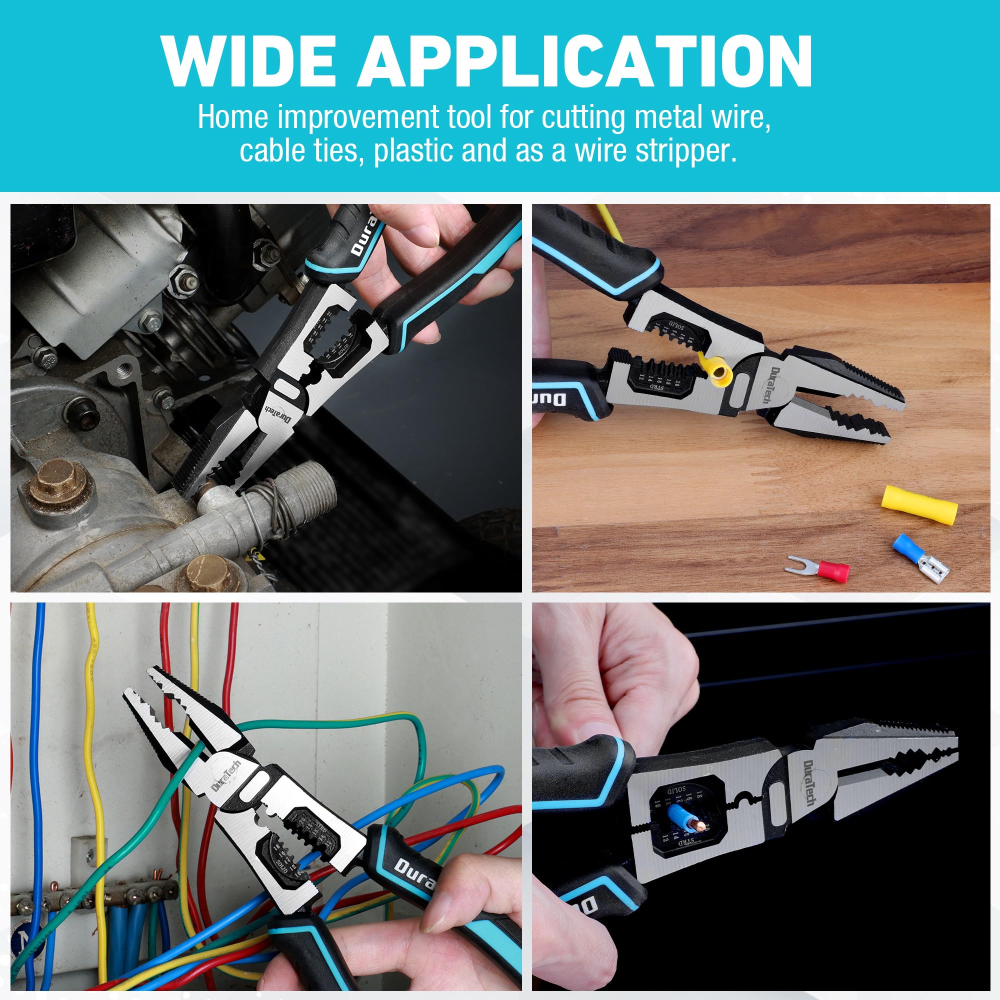 Duratech linesman pliers on-site use for quick tasks