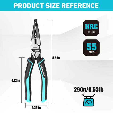 DURATECH 6-in-1 pliers enables one-handed operation in tight spaces