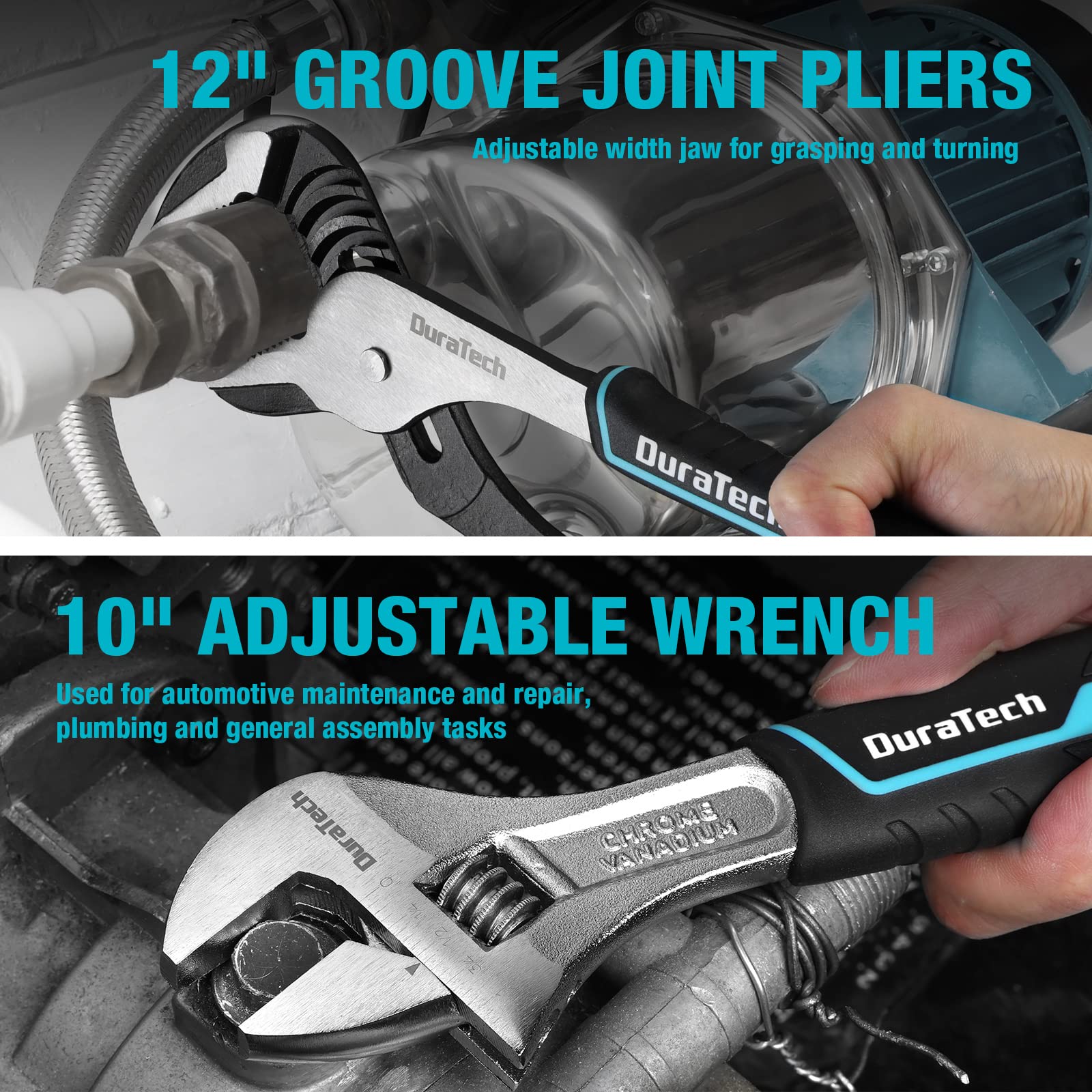 DURATECH 6-inch slip-joint plier for flexible handling of fasteners.