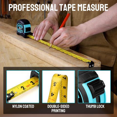 DURATECH 7/8 inch blade shows clear fractions for fast estimates