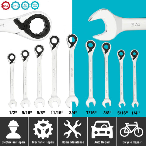 DURATECH 72-tooth ratchet gear enables smooth engagement in tight spaces