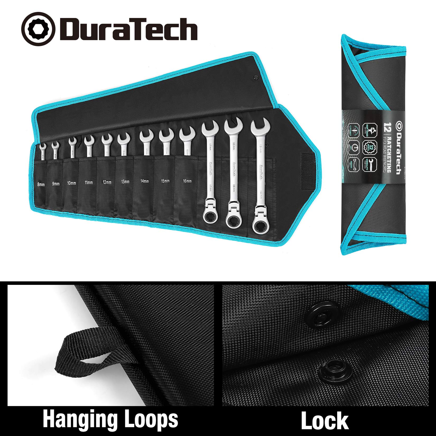 DURATECH 8–19 mm metric range covers most common fasteners.