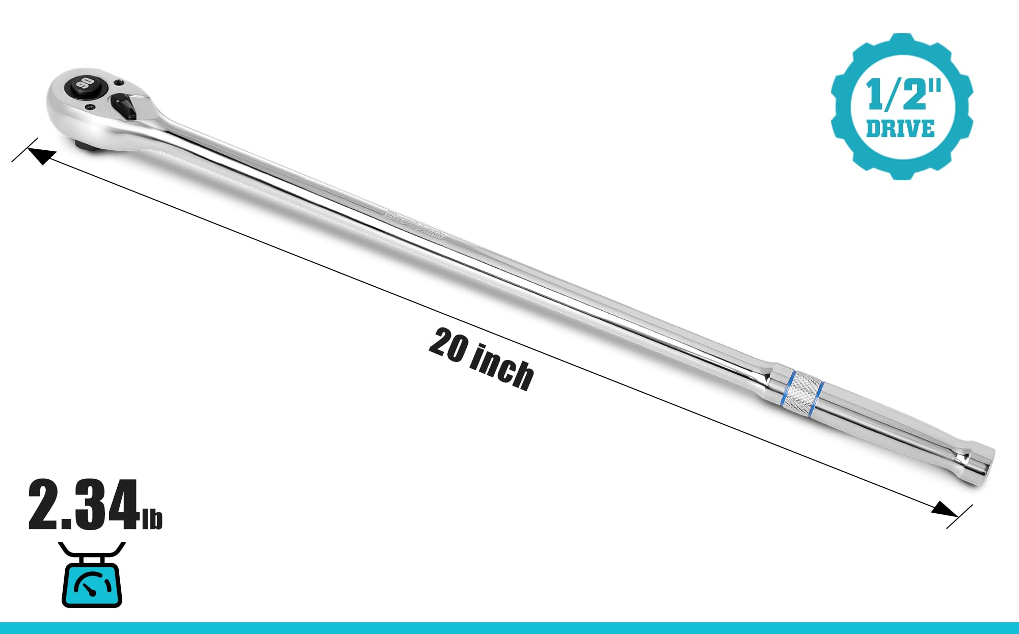DURATECH 90-tooth gear enables 4 degree swing for precise access
