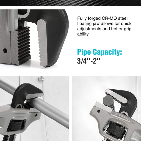 DURATECH non-stick adjustment nut for smooth, quick jaw changes