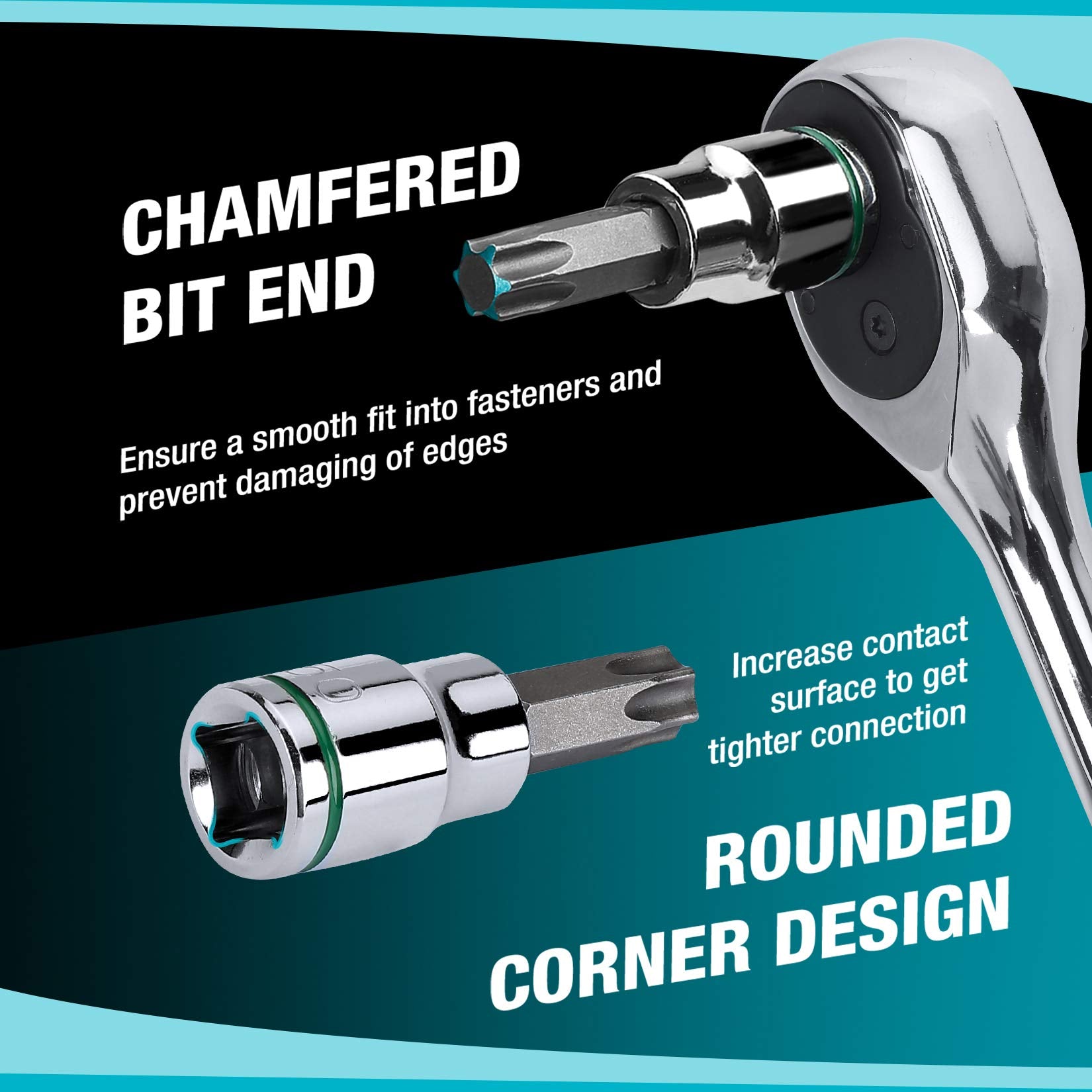 Duratech Torx T30 bit socket for robust performance under pressure.