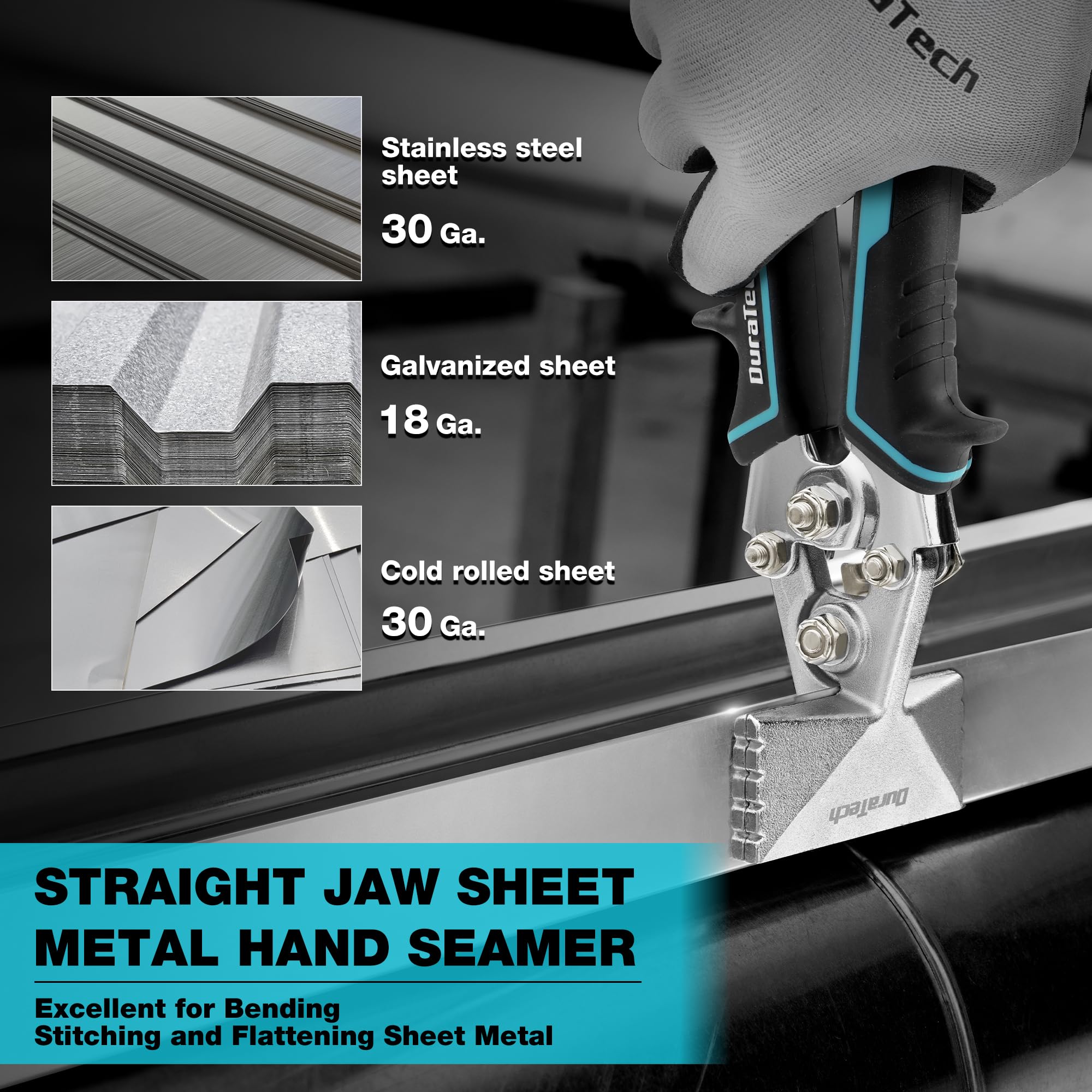 DURATECH versatility across fabrication, HVAC, and DIY projects with precise bends