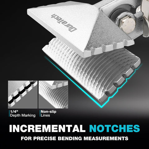 DURATECH Bender jaws closeup shows non slip grip and stable clamping
