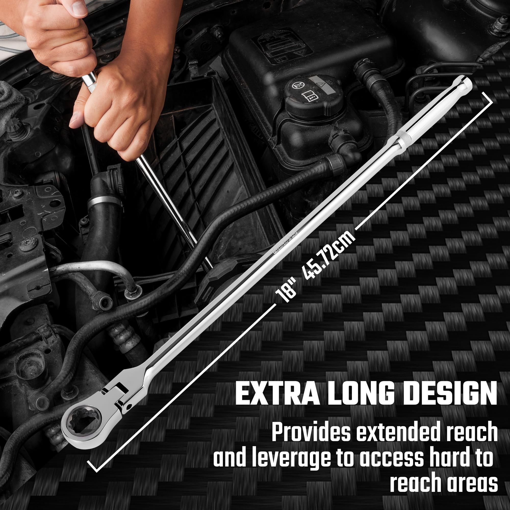 DURATECH car engine reach in tight spaces for efficient repairs.