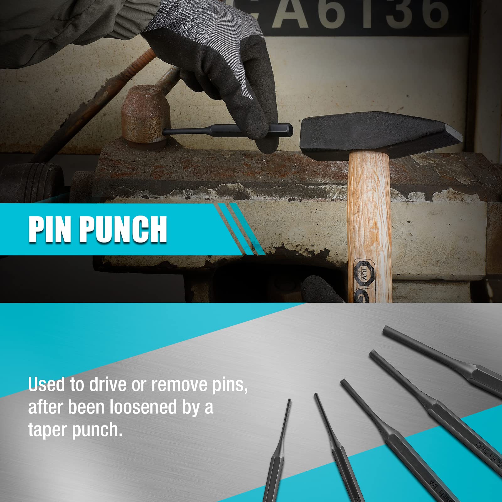 DURATECH center and prick punches mark precise holes.