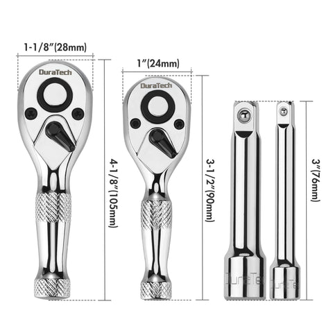 DURATECH chrome-plated finish resists wear and cleans easily