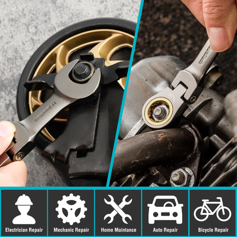 DURATECH anti-slip design reduces slipping during fastener maintenance.