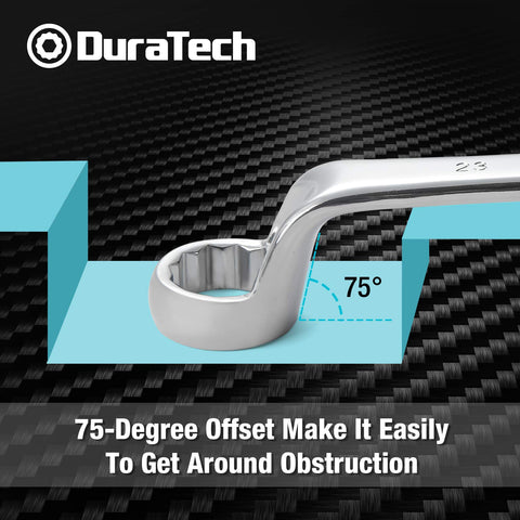 DURATECH wrenches feature double 12-point box ends for fast access.