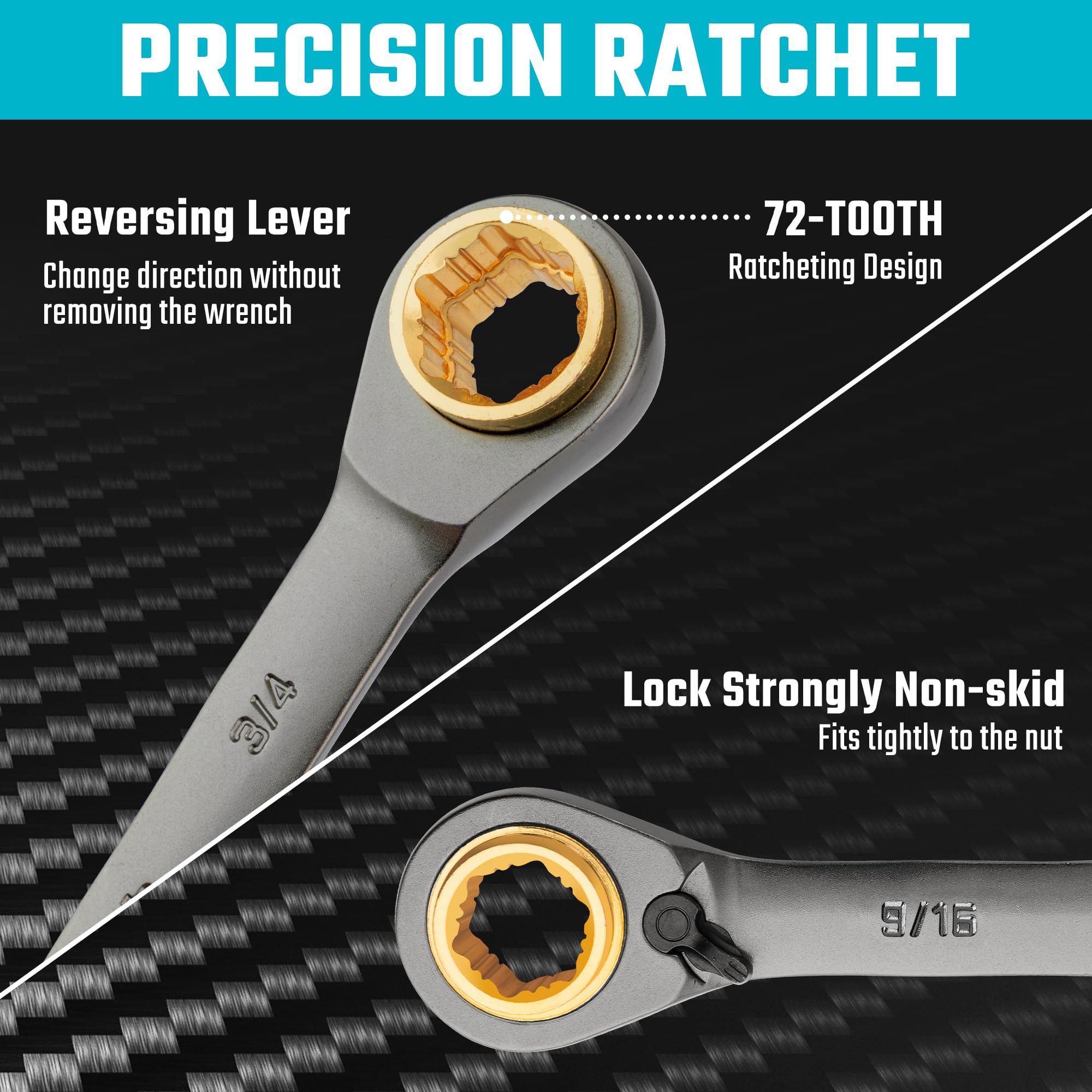 DURATECH double reversing levers enable quick reverse changes.