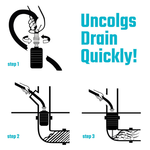 DURATECH drain bladder at a shower drain for easy maintenance