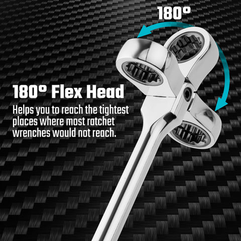 DURATECH eighteen-inch handle provides increased torque and leverage.