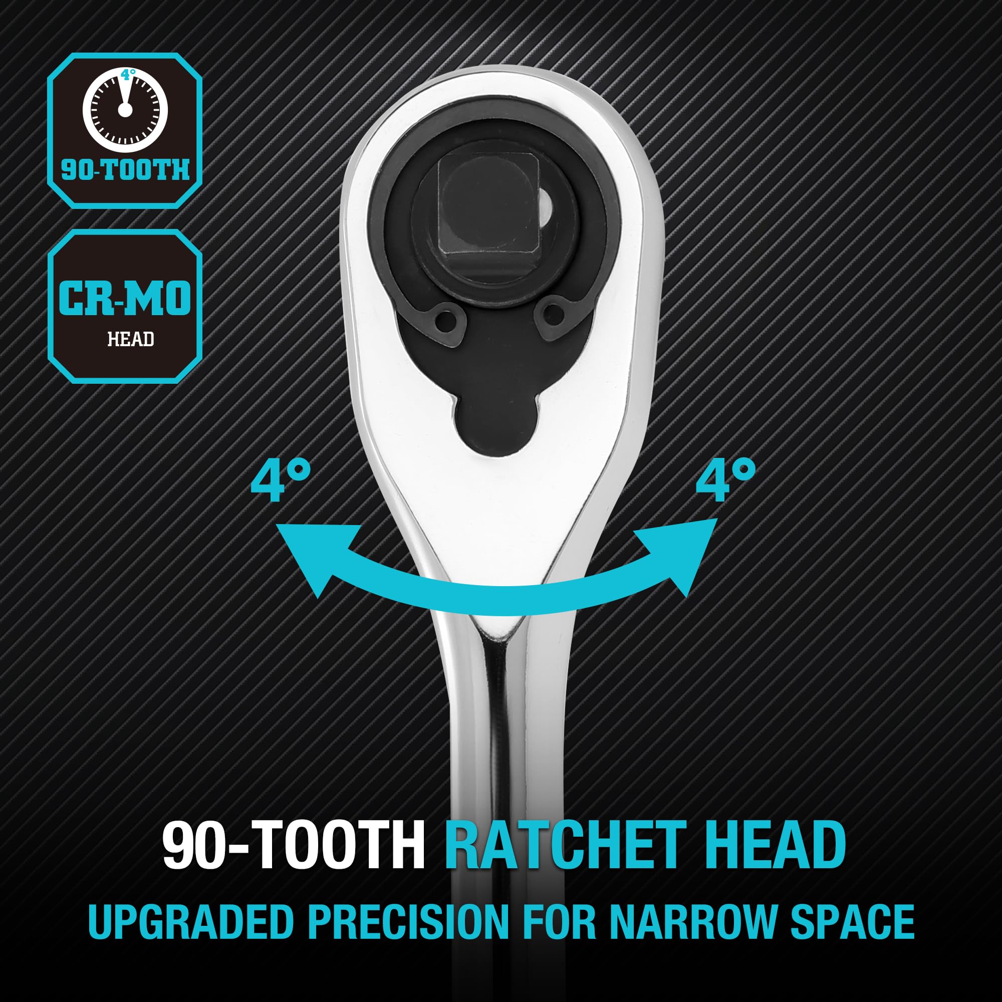 DURATECH enclosed teardrop head resists dust and debris