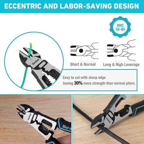 DURATECH ergonomic non-slip handle reduces fatigue during use.