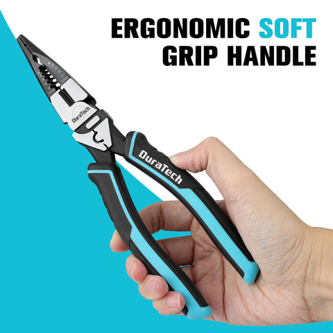 DURATECH ergonomic non-slip handle reduces hand fatigue during use